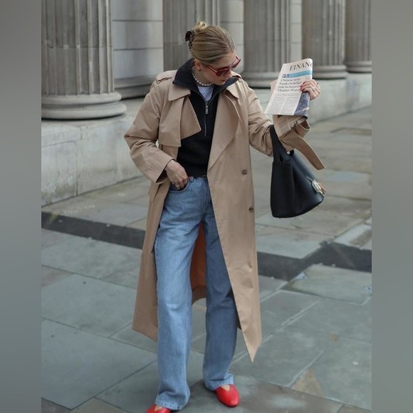 Cos Belted Trench Coat - Picture 2 of 6